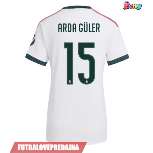 Lacne Ženy Futbalové dres Real Madrid Arda Guler #15 2026-27 Krátky Rukáv - Domáci